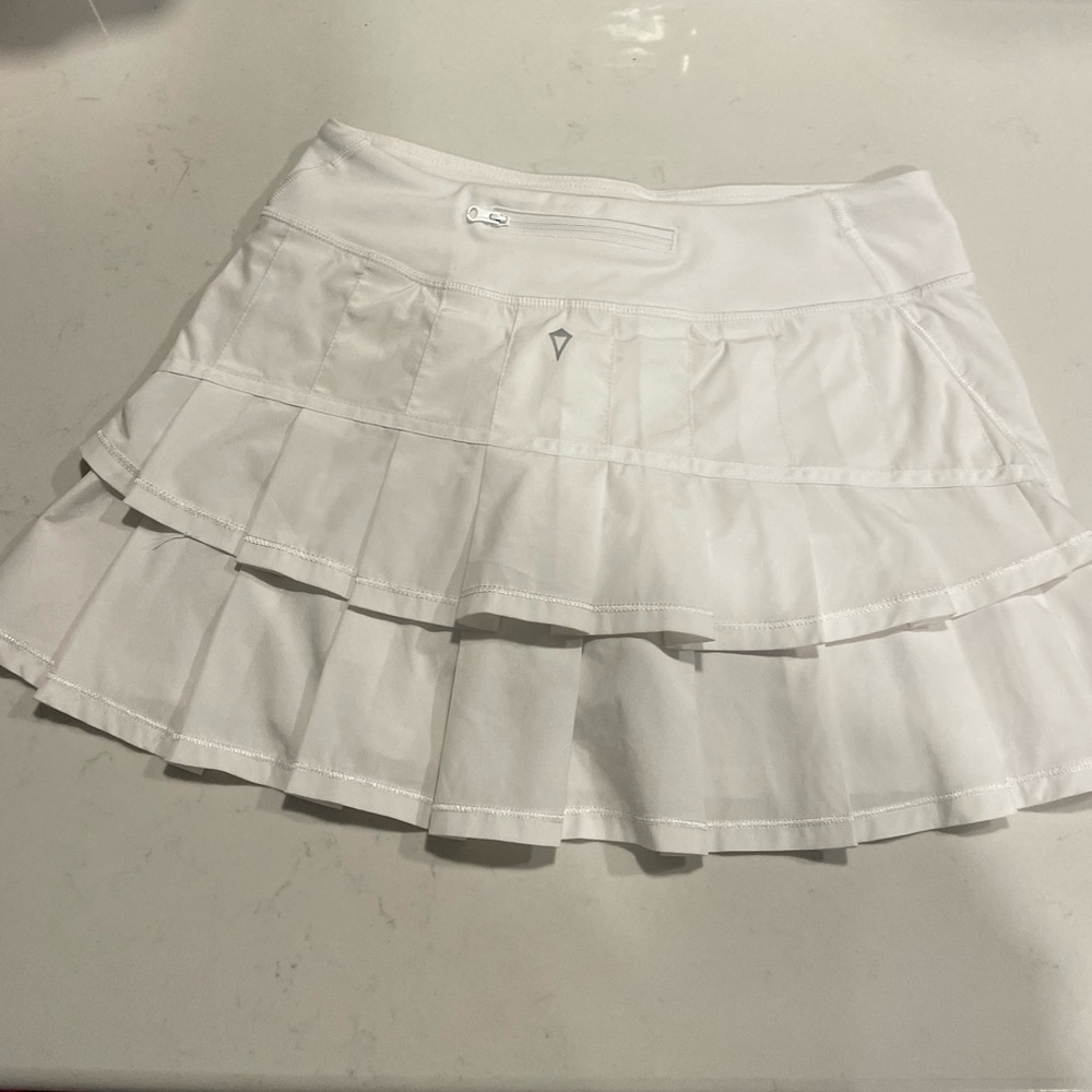 Ivivva Kids White Set The Pace Skirt Size 14